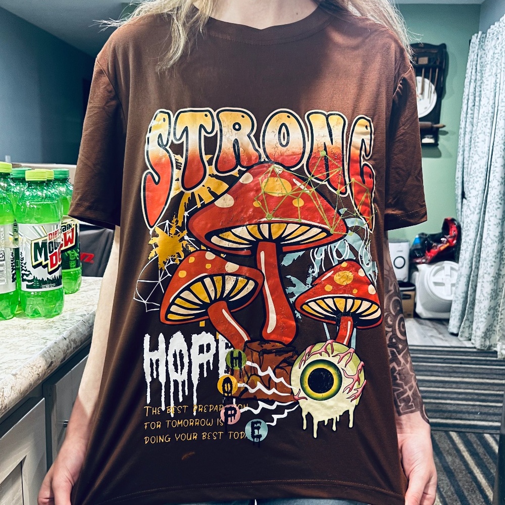 Brown Mushroom Shirt